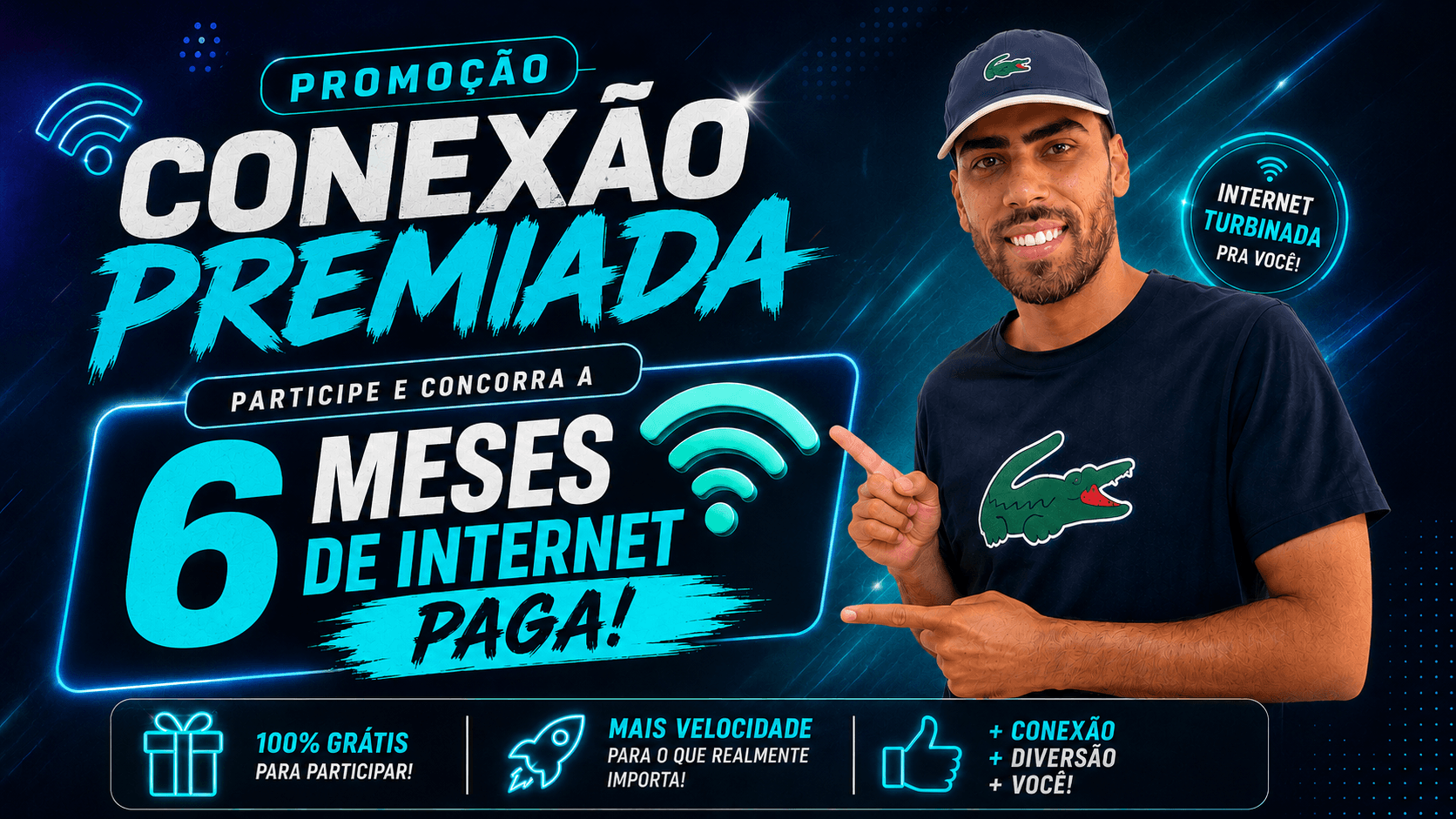 Doação de 6 Meses de Internet