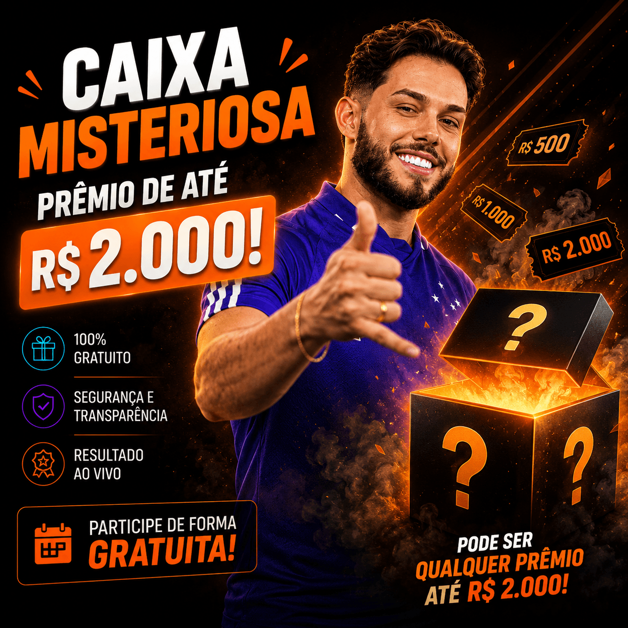 Caixa Misteriosa de 2 Mil Reais