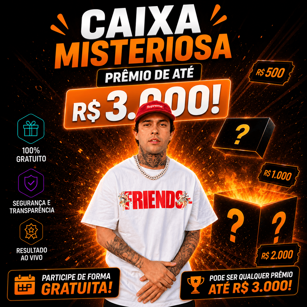 Caixa Misteriosa de 3 Mil Reais