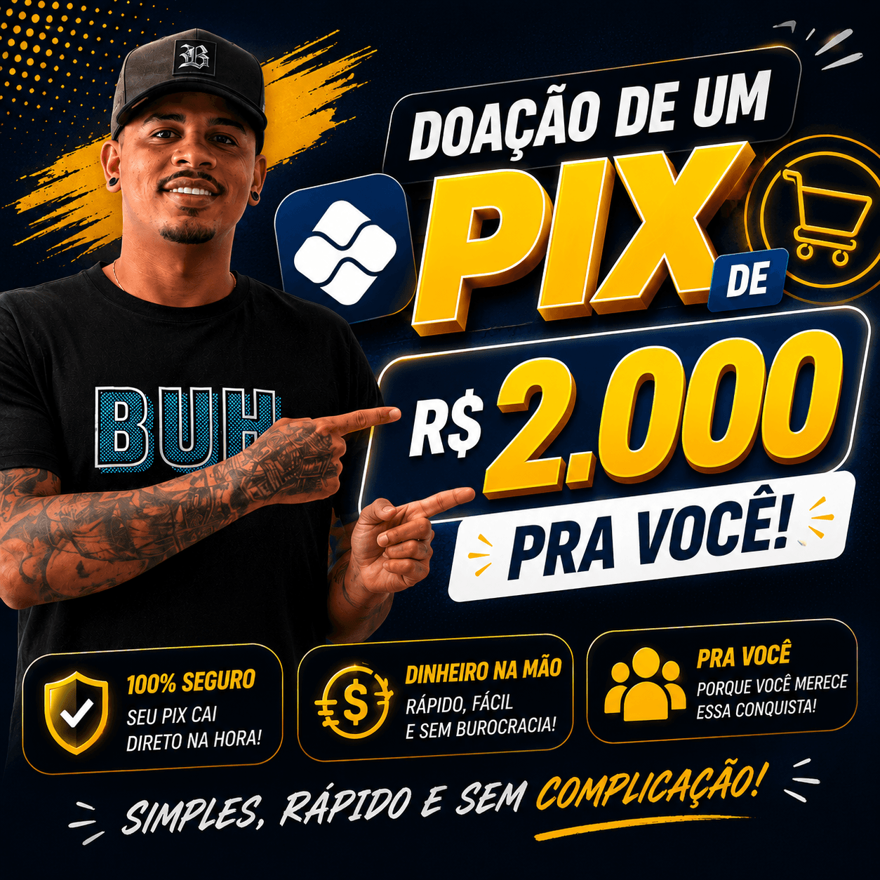 Doação de 2 Mil No Pix